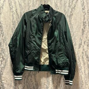 Todd Synder Bomber Jacket in Emerald Green Large